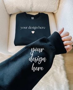 This works wonderful for a sleeve mockup, Gildan 18000 Sweatshirt crewneck mockup, 18000 gildan crewneck mockup, gildan 18000 white sweatshirt mockup, gildan 18500 sleeve mockup, wrist sweater mockup, cuff sleeve mockup, cuff mockup, print on demand mockup, POD mockup sleeve, printful mock-up, printify mockup, gildan mockup 18000 and more. This item is a digital file, no physical item will be shipped. WHAT'S INCLUDED  * 1 JPG file Width: 2400 Pixels Height: 2956 Pixels Resolution: 300 Pixels/Inc Black Branded Long Sleeve Sweater, Black Long Sleeve Sweater With Branding, Black Crew Neck Sweater With Branding, Black Crew Neck Sweatshirt With Custom Print, Black Crew Neck Sweatshirt With Branding, Black Custom Print Tops For Winter, Black Custom Print Top For Winter, Black Cotton Sweatshirt With Custom Print, Winter Black Top With Custom Print