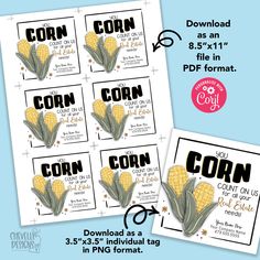 corn on the cob printable coup sheet for $ 3 95 / pkg