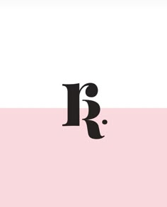 the letter r is shown in black and pink