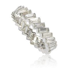 Modern Eternity Band, Baguette Eternity Band, Gemstone Brooch, Cubic Zirconia Bracelet, Cubic Zirconia Jewelry, Eternity Band Ring, Band Jewelry, Creating Jewelry, Jewelry Rings Diamond