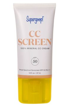 What it is: A complete care cream that instantly color-corrects, evens the appearance of skin and provides broad-spectrum protection.Who it's for: All skin types.What it does: This 100% mineral formula is buildable enough to cover imperfections yet lightweight enough to deliver instant luminosity to skin. It contains only clean, skin-nourishing ingredients.How to use: Apply after your moisturizer or primer using your fingertips, a sponge or a brush. Style Name:Supergoop! Cc Screen 100% Mineral C Super Goop, Lindsay Ellingson, Tinted Spf, Oil Free Moisturizers, Juice Beauty, Facial Sunscreen, Sunscreen Moisturizer, Sunscreen Spf 50, Sunscreen Lotion