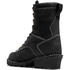 Danner Men's Logger Soft Toe Waterproof Work Boot - Black - 15431 On Sale Now! This Item Ships FREE! It's all there: the silhouette of the classic logger heel, the stability of stitchdown construction and the strength of rich, full-grain leather. The only thing missing is the weight you might expect from a boot of this caliber. The Danner Logger was created to bring a new level of lightweight comfort and flexibility to the traditional logger platform. NUBUCK OILED LEATHER UPPER - Danner take top Work Boot, Work Boots, Full Grain Leather, Winter Boot, Wedge Boot, Black Boots, Combat Boots, Grain, Leather Upper