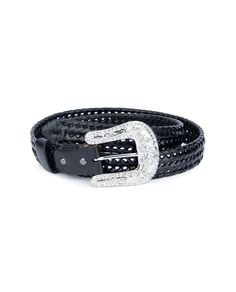 "Buy Western Belts For Women - Rhinestone Belt - Womens Belt Western - Womens Woven Belt - Women's Braided Belt - Black Western Leather Belt BELT SIZE: Choose from drop down menu above BELT WIDTH: 1 3/8\" | 3.5 cm MATERIAL: Genuine Leather TYPE: Stretch Belt COLOR: Black BUCKLE COLOR: Silver with rhinestones CONDITION: New INCLUDED: Dust bag PAYMENT Shopping on Etsy is 100% safe. I accept Paypal to make your payment process totally secure. Paypal also protect your financial information. WORLDWID Western Belts For Women, Black Western Belt, Belt Western, Womens Belt, Western Belt, Rhinestone Belt, Stretch Belt, Braided Belt, Woven Belt