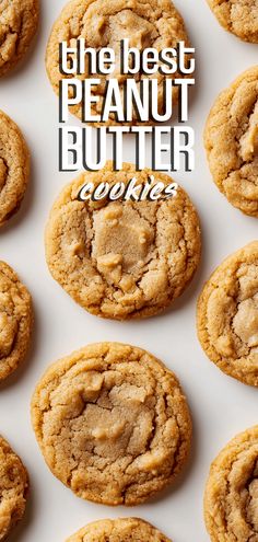 the best peanut butter cookies are on display