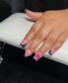 Pelo Color Vino, Sassy Nails, Girly Acrylic Nails, Work Nails, Simple Acrylic Nails, Classy Acrylic Nails, Short Square Acrylic Nails