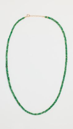 Fast Free Shipping & Free Returns on JIA JIA May Emerald Beaded Necklace at Shopbop. Shop new arrivals from JIA JIA at Shopbop.com May Emerald, Emerald Bead, 14k Gold Ring, Accessories Jewelry Necklace, Gold Ring, New Arrivals, Jewelry Accessories, Emerald, Beaded Necklace