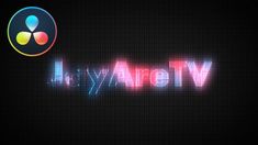 the logo for we are andy on a dark background with neon letters and an image of a