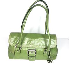 New With Out Tag Genuine Leather Leather Satchel For Spring Errands, Tan Leather Shoulder Bag For Spring, Leather Satchel Bag, Cambridge Satchel Company, Theme Ideas, Gianni Bini, Coach Swagger Bag, Satchel Bag, Green Bag