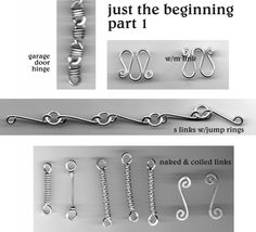 the instructions for how to make wire hangers with metal springs and hooks, including an open