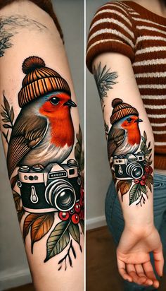 Neo Traditional Tattoo Style, Traditional Birds Tattoo, Traditional Realism Tattoo, Neo Traditional Hand Tattoo, Neo Traditional Tattoo Sleeve, Tattoo Quote Ideas, Neo Traditional Sleeve, Neo Traditional Tattoo Art, Neo Traditional Tattoos