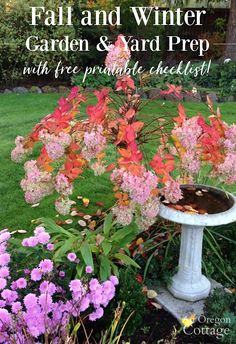 the fall and winter garden and yard prep with free printable checklist is here