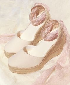 We Ship ✈️ WORLDWIDE 🌍! BOHO IBIZA Espadrilles, *Organic cotton upper in ivory color. *Lace ribbon ties in dusty pink. *Heel made of natural jute. HEEL HEIGHT: -Platform Wedges: TOTAL height : 10 cm ( 4 inches ) (Platform at front: 3 cm - 1.18 inches + heel height 7 cm - 2.75 inches ) -High Heel : 8.5 cm ( 3.34 Inches ) -Medium Heel: 5 cm ( 1.96 Inches ) -Low Heel: 3 cm ( 1.18 Inches ) *SIZES: Order your true size. If you normally fall in between sizes, we recommend sizing up. When in doubt we Blush Wedding Shoes, Reception Shoes, Ankle Tie Espadrilles, Lace Espadrilles, Ivory Bridal Shoes, Wedding Anklets, Woven Leather Sandals, Boho Shoes, Lace Up Espadrilles