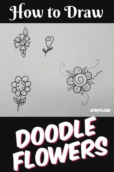 Learning how to draw easy flower doodles is a lot of fun. And they are great for artists with limited drawing skills.