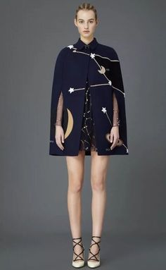 VALENTINO 2015 Astrology Cosmos Blue Tulle Mirror Embroidered Dress | eBay Couture Dresses Short, Valentino 2015, Celestial Dress, Trendy Jumpsuit, Blue Tulle, Jumpsuit Pattern, Couture Details, Silk Slip, Unique Dresses