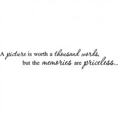 a quote written in black ink on a white background with the words'a picture is worth