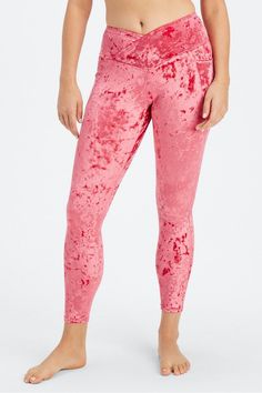 Crushed Velour Crossover Legging Fabletics red female Activewear >> Womens >> Bottoms >> Leggings >> Full Length regular Lounge Crossover style in plush velour fabric Light Pink Velour Pants, Female Activewear, Crossover Leggings, Velour Leggings, Fabletics Leggings, Red Pocket, Red Leggings, Velvet Leggings, Velour Fabric