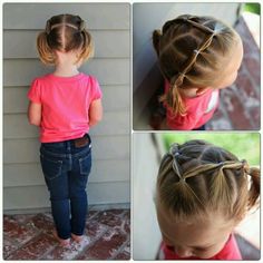 Easy Toddler Hairstyles, Girls Hairdos, Girl Hairdos, Easy Little Girl Hairstyles, Girl Hair Dos, Bella Hair, Toddler Hairstyles Girl, Baskin Robbins