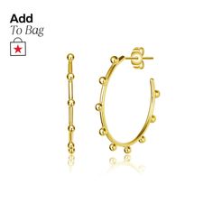 in stock Gold Hoop Earrings Aaa Quality, Aaa Quality Yellow Gold Hoop Earrings, Open Hoop Earrings, Gold Earrings, Gold Plate, Pick Up, In Store, Buy Online, Hoop Earrings