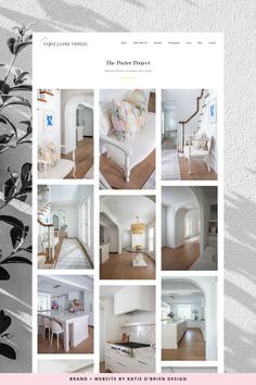 the website is designed to look like it has many different rooms and furniture in it