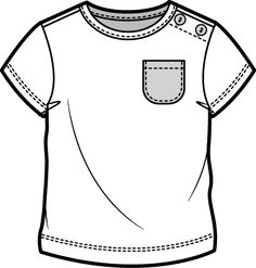 a t - shirt with a pocket on the front