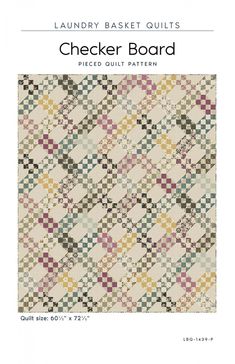 a quilt pattern with the words checker board on it