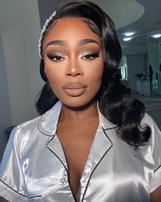 Black Bridal Makeup Wedding Day, Bride Makeup Black Women, Imvu Heads, Bride Glam, Grad Makeup, Makeup Flawless, Biblical Marriage, Makeup For Black Skin