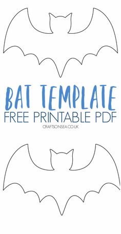 the bat template for a free printable pattern