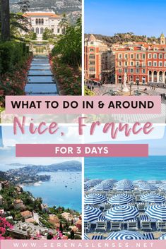 what to do in and around nice france for 3 days