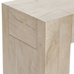 a close up of a wooden table with no one on it's legs or feet