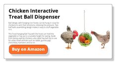 chicken interactive treat ball dispenser is on sale for only $ 10 99