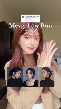 Transform your look with our step-by-step messy low bun hairstyle tutorial! Achieve that effortless yet chic vibe with easy-to-follow instructions. Perfect for any occasion, whether it's a casual day out or a special event. Pin it now to master this trendy hairstyle!

Credit to: @kkrrista Low Bun Hairstyles Tutorial, Hair Ties Tutorial, Bang Hairstyles, Dreads Hairstyles, Easy Messy Bun, Hairstyles Drawing, Elizabethan Era, Cute Quick Hairstyles, Ponytail Hairstyles Easy