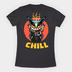 Chill cat with a graffiti crown -- Choose from our vast selection of Crewneck and V-Neck T-Shirts to match with your favorite design to make the perfect graphic T-Shirt. Pick your favorite: Classic, Boxy, Tri-Blend, V-Neck, or Premium. Customize your color! For men and women. Graffiti Crown, Cat Merchandise, Cat T Shirt, Cat Cat, Cat Tshirt, Graphic T Shirt, V Neck T Shirt, Graffiti, Graphic Tshirt