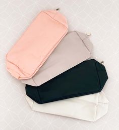 Nylon pouches are a great gift for the bride-to-be, bridesmaids, bachelorettes, or any Mrs who likes pretty things! Each nylon pouch bag has a gold zipper and comes in Natural, Taupe, Blush, or Black.
NO OTHER ITEMS INCLUDED. Bag ships flat & empty.
Material: Nylon
Size: 10.5"L x 3.5"W x 5.5"H Ideas For Weddings, Favors Ideas, Luggage Accessories, Party Guests, Gold Zipper, Bridal Showers, Pouch Bag, Bride Gifts, Baby Showers