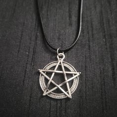 Pentagram Silver Tone Necklace Tags: Women's Men's Unisex Gift Present New Nwt Witchy Wiccan Pagan Pentacle Star Pagan Pentacle, Fairy Jewelry, Unisex Gift, Unisex Gifts, The Closet, Womens Jewelry Necklace, Black Silver, Silver Tone, Jewelry Necklaces