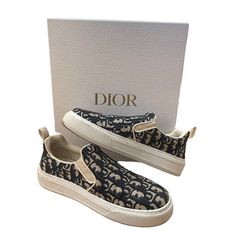 100% Authentic. Worn Only A Couple Of Times, Excellent Condition. Women’s Size 40.5. Come With Box And Dust Bag. Christian Dior Shoes, Dior Shoes, On Sneakers, Slip On Sneakers, Athletic Shoes, Dust Bag, Solar, Dior, Shoe Accessories