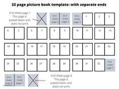 the printable page shows how to make an image with separate words and numbers for each page