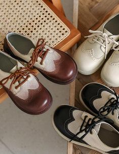 Wide Toe Box Shoes, Oxford Shoes Heels, Oxford Shoes Style, Brogues Style, Casual Oxford Shoes, Shoes 2021, Coffee Black, Box Shoes, Business Shoes