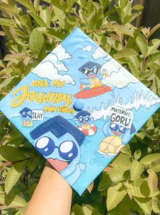 this is a graduation hat and cap design and can be used as an idea when designing caps for high school or college graduation Pokémon Grad Cap, Pokemon Graduation Cap, Senior Year Graduation, Cap Design Ideas, Grad Cap Design, Squirtle Squad, College Grad Cap Ideas, Graduation Cap Decoration Diy, Hat Inspiration