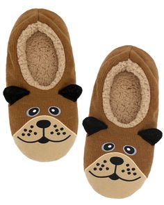 PRICES MAY VARY. Ultimate Comfort - These slippers are the perfect shoes for men.The animal design give you a chance to refresh.Slide your feet into our slippers and enjoy a new wearing experience.Your feet are surrounded by the extremely cozy lining which lets you feel like walking on a cloud. ANTI-SKID OUTSOLE: Soft bottom ensures comfort and durability, keeping your feet insulated from cold floors - Silicone grip dots on each sole give your feet a little extra traction on floors, provide slip Fuzzy Slippers, Warm Slippers, Brown Dog, Socks For Men, Slipper Socks, Animal House, House Slippers, Perfect Shoes, Fashion Pattern