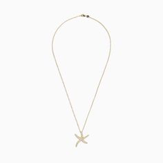 Effy D'Oro 14K Yellow Gold Diamond Starfish Pendant, 0.51 TCW Elegant Yellow Gold Necklace With Starfish Charm, Elegant Yellow Gold Necklaces With Starfish Charm, Elegant Yellow Gold Starfish Necklace, 14k Yellow Gold Starfish Jewelry, 14k Gold Starfish-shaped Jewelry, Gold Starfish Charm Jewelry In 14k Gold, 14k Gold Jewelry With Starfish Charm, Gold Jewelry With Starfish Charm In 14k Gold, Starfish Pendant