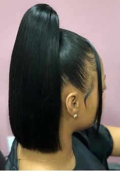 Edges Videos, Trendy Natural Hairstyles, Cute Edges, Bob Ponytail, Straight Ponytail Hairstyles, Curl Hairstyles, Black Hair Updo Hairstyles, High Ponytail Hairstyles, Weave Ponytail Hairstyles