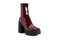 Katy Perry The Heightten Stretch Bootie - Women's Boots : Burgundy : Experiment with your looks by wearing the stylish and super comfy Katy Perry The Heightten Stretch Bootie. Man-made upper. Man-made upper and textile lining. Polyurethane insole. Zippered side closure. Square toe and chunky platform block heel. Synthetic outsole with added traction and durability. Imported. Measurements: Shaft Circumference: 9.8 in. Single Shoe Weight: 1.1 oz. Burgundy Platform Boots, Burgundy Platform Boots For Fall, Trendy Burgundy Boots For Winter, Trendy Burgundy Winter Boots, Trendy Burgundy Heeled Boots For Fall, Trendy Fitted Burgundy Boots, Boots Platform, Room Stuff, Platform Block Heels