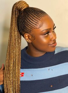 Cornrow Ponytail, Cute Braided Hairstyles, Quick Braided Hairstyles