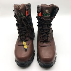 Rocky Sport Utility Max Steel Toe Work & Safety Boots Men's Size 9.5 Ee Condition: New With Box. Box Has Minor Cosmetic Damage Size: Us 9.5 Ee Color: Brown Fq0006486 Heel Height: 2 Inches Sport Utility Outsole Waterproof Stell Toe Imported Brown Slip-resistant Lace-up Work Boots, Steel Toe Work Boots For Hiking, Protective Toe Work Boots For Outdoor Activities, Steel Toe Work Boots For Outdoor Activities, Slip-resistant Work Boots For Outdoor Activities, Protective Metal Feet Closed Toe Boots For Outdoor Work, Protective Outdoor Work Boots With Plain Toe, Reinforced Toe Work Boots For Outdoor Activities, Safety Hiking Boots With Protective Metal Feet