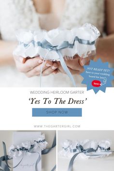 the wedding dress is being displayed in this ad