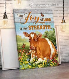 the joy of lord is my strength canvas