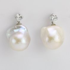 Baroque pearl earrings,large pearl earrings,jumbo flameball pearl earrings,natural white pearl earri White High Luster Pearl Drop Earrings, White Baroque Pearl Earrings With Pendant, White Pear-shaped Pearl Earrings With Pendant, White Pear-shaped Pearl Pendant Earrings, White Baroque Pearl Earrings With High Luster, White Baroque Pearl Earrings, Round Shape, White Lustrous Baroque Pearl Earrings, White High Luster Baroque Pearl Earrings, White Baroque Pearl Bridal Earrings