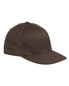 Adult Premium 210 Fitted® Cap - BROWN - L/XL | Flexfit Adult Premium 210 Fitted Cap in Brown Size Large/XL FF Fitted Caps, Baseball Hats, Color