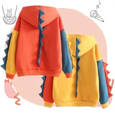 Kawaii Dinosaur Color Block Hoodies sold by Violetlace Boutique on Storenvy Dinosaur Hoodie, Silly Clothes, Kawaii Dinosaur, Smink Inspiration, Diy Vetement, Cute Dinosaur, Swaggy Outfits, Kawaii Clothes, Character Outfits