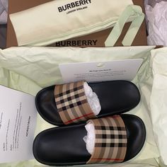 Reposhing This Item I Purchased From @Jaznuez123. Loved It, But Ready To Rotate For Something New. Questions? Leave A Comment Below! Burberry Slides, Burberry Espadrilles, Authentic Boy, Checkerboard Vans, Yellow Sandals, Boys Sandals, Burberry Vintage, Burberry Kids, Burberry Shoes